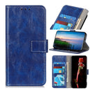 For OPPO A92s Retro Crazy Horse Texture Horizontal Flip Leather Case with Holder & Card Slots & Photo Frame & Wallet(Blue)