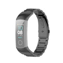 For Huawei Honor Band 4 (CRS-B19) / Honor Band 5 (CRS-B19S) Three Beads Steel Wrist Strap Watchband(Black)