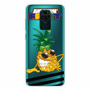 For Xiaomi Redmi Note 9 Shockproof Painted Transparent TPU Protective Case(Pineapple)