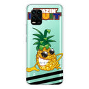 For Xiaomi Mi 10 Lite 5G Shockproof Painted Transparent TPU Protective Case(Pineapple)