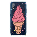 For Galaxy A01 Shockproof Painted Transparent TPU Protective Case(Ice Cream)