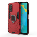 For Huawei Honor 30S PC + TPU Shockproof Protective Case with Magnetic Ring Holder(Red)