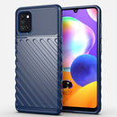 For Galaxy A31 Thunderbolt Shockproof TPU Soft Case(Dark Blue)
