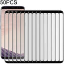 50 PCS 3D Curved Silk-screen PET Frosted Full Coverage Protective Film for Galaxy S8(Black)