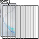 50 PCS 3D Curved Silk-screen PET Frosted Full Coverage Protective Film for Galaxy Note 10(Black)