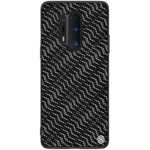 For OnePlus 8 Pro NILLKIN Glorious Series TPU + PC 3D Geometric Texture Reflective Mobile Phone Protective Case(Silver Light)