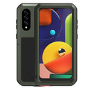For Galaxy A50s LOVE MEI Metal Shockproof Waterproof Dustproof Protective Case(Army Green)