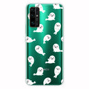 For Huawei Honor 30 Shockproof Painted Transparent TPU Protective Case(White Sea Lion)