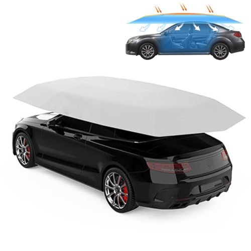 Semi-automatic Awning Tent Car Smart Insulated Cover Outdoor Waterproof Folded Portable Canopy Cover Shelter, Size:4.5 x 2.3m(Silver)