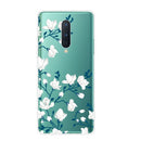 For OnePlus 8 Shockproof Painted Transparent TPU Protective Case(Magnolia Flower)