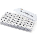 100 PCS Electric Sewing Machine Spools Shuttle Core Bobbins Storage Needlework Tool Accessory, Style:Aluminum