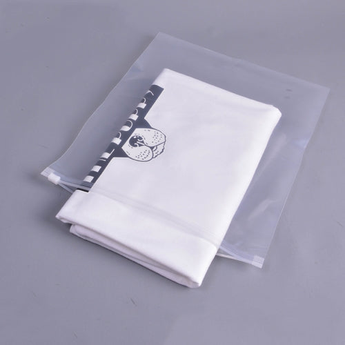 100 PCS Lot Storage Bag PE Zipper Lock Portable Travel Pouch Home Storage Organizati Pocket Clothes Storage, Size:27 x 35cm(Transparent 8 Silk)