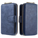 For Galaxy A71 Detachable Multifunctional Horizontal Flip Leather Case with Card Slots & Zipper Wallet & Photo Frame(Blue)