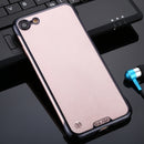 For iPhone SE 2020 / 8 / 7 SULADA Borderless Drop-proof Vacuum Plating PC Case(Black)