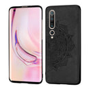 For Xiaomi Mi 10 5G Embossed Mandala Pattern PC + TPU Protective Case(Black)
