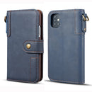 For Galaxy A71 Cowhide Texture Horizontal Flip Leather Case with Holder & Card Slots & Wallet & Lanyard(Blue)