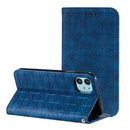 For iPhone 11 Pro Lucky Flowers Embossing Pattern Magnetic Horizontal Flip Leather Case with Holder & Card Slots(Dark Blue)