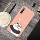 For Galaxy A50 Cartoon Animal Pattern Shockproof TPU Protective Case(Orange Panda)