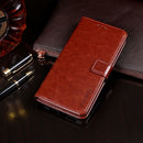 For LG X power3 idewei Crazy Horse Texture Horizontal Flip Leather Case with Holder & Card Slots & Wallet(Brown)