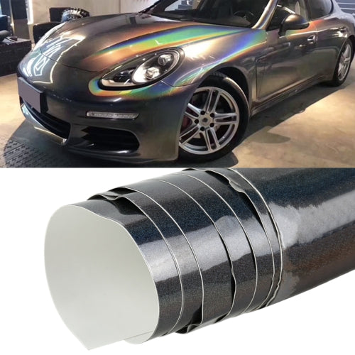 1.52 x 0.5m Auto Car Decorative Wrap Film Laser PVC Body Changing Color Film(Laser Grey)
