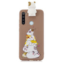 For Galaxy A21 Cartoon Shockproof TPU Protective Case with Holder(Stack Of Hamsters)
