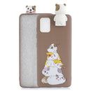 For Galaxy A81 Cartoon Shockproof TPU Protective Case with Holder(Stack Of Hamsters)