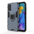 For Huawei Honor Play 4T Pro PC + TPU Anti-fall Protective Case with Magnetic Ring Holder(Blue)