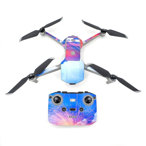 STARTRC For DJI Mavic Air 2 PVC Machine Body + Remote Control + Battery Decorative Stickers Set(Seaside Light Painting)