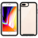 For iPhone 6 Plus / 7 Plus / 8 Plus Starry Sky Solid Color Series Shockproof PC + TPU Protective Case(Black)