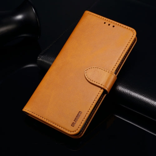 For Huawei P Smart Pro GUSSIM Business Style Horizontal Flip Leather Case with Holder & Card Slots & Wallet(Khaki)