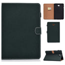 For Galaxy Tab A 10.1(2016) T580 Solid Color Tablet PC Universal Magnetic Horizontal Flip Leather Case with Card Slots & Holder(Green)
