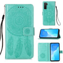 For Huawei Nova 7 SE Dream Catcher Printing Horizontal Flip Leather Case with Holder & Card Slots & Wallet & Lanyard(Green)