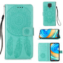 For Xiaomi Redmi Note 9 Pro Dream Catcher Printing Horizontal Flip Leather Case with Holder & Card Slots & Wallet & Lanyard(Green)