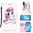 For Huawei nova 7 SE Painting Horizontal Flip Leather Case with Holder & Card Slot & Wallet & Lanyard(Playful Pony)