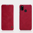 For Galaxy M30s NILLKIN QIN Series Crazy Horse Texture Horizontal Flip Leather Case with Card Slot(Red)