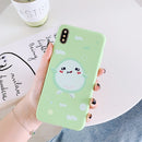 For iPhone X / XS TPU Matte Mobile Phone Case(Single Avocado)