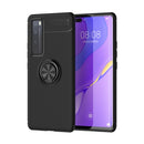 For Huawei Nova 7 Pro Lenuo Shockproof TPU Protective Case with Invisible Holder(Black)