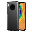 For Huawei Mate 30 Solid Color Four-corner Shockproof TPU + PC Protective Case(Black)