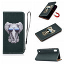 For Galaxy A10 3D Painting Horizontal Flip Leather Case with Holder & Card Slot & Wallet & Lanyard(Elephant)
