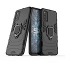 For Vivo IQOO Neo 3 PC + TPU Protective Case with Magnetic Ring Holder(Black)