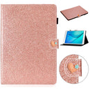 For Samsung Galaxy Tab A 8.0 T350 Love Buckle Glitter Horizontal Flip Leather Case with Holder & Card Slots(Rose Gold)
