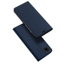 For Huawei Honor 9s DUX DUCIS Skin Pro Series Horizontal Flip PU + TPU Leather Case, with Holder & Card Slots(Blue)