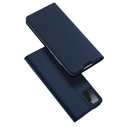 For Samsung Galaxy A41 DUX DUCIS Skin Pro Series Horizontal Flip PU + TPU Leather Case, with Holder & Card Slots(Blue)