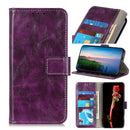 For Huawei Honor X10 5G Retro Crazy Horse Texture Horizontal Flip Leather Case with Holder & Card Slots & Photo Frame & Wallet(Purple)