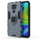 For Xiaomi Redmi Note 9 PC + TPU Anti-fall Protective Case with Ring Holder(Blue)