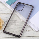 For Samsung Galaxy A91 Ultra-thin Plating TPU Protective Soft Case(Black)