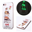 For iPhone 6 Luminous TPU Soft Protective Case(Cats)