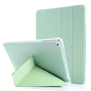 For iPad Air 2 Airbag Deformation Horizontal Flip Leather Case with Holder & Pen Holder(Mint Green)