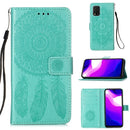 For Xiaomi Mi 10 Lite 5G / Mi 10 Youth 5G Dream Catcher Printing Horizontal Flip Leather Case with Holder & Card Slots & Wallet & Lanyard(Green)
