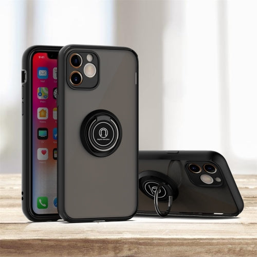 For iPhone 11 Q Shadow 1 Generation Series TPU + PC Protective Case with 360 Degrees Rotate Ring Holder(Grey)